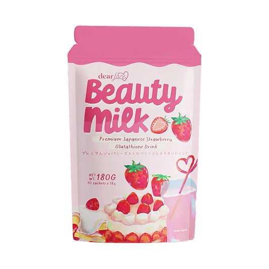 Dear Face Beauty Milk Strawberry Glutathione Drink