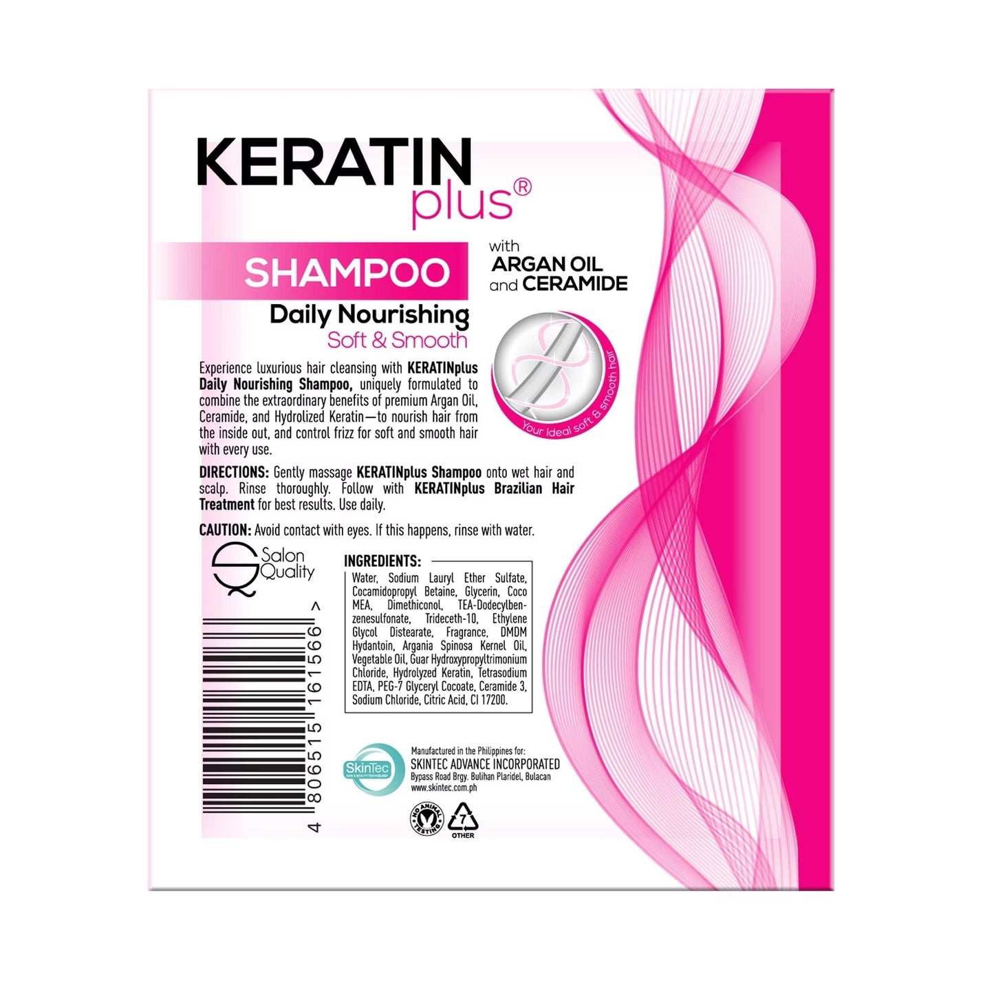 KERATIN PLUS
Shampoo Daily Nourishing 22ML 12S