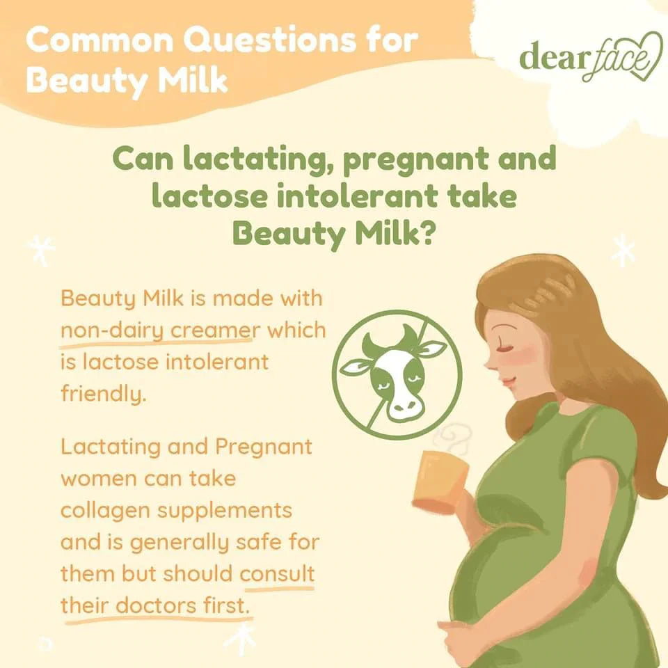 Dear Face Beauty Milk Melon Collagen Drink 210g