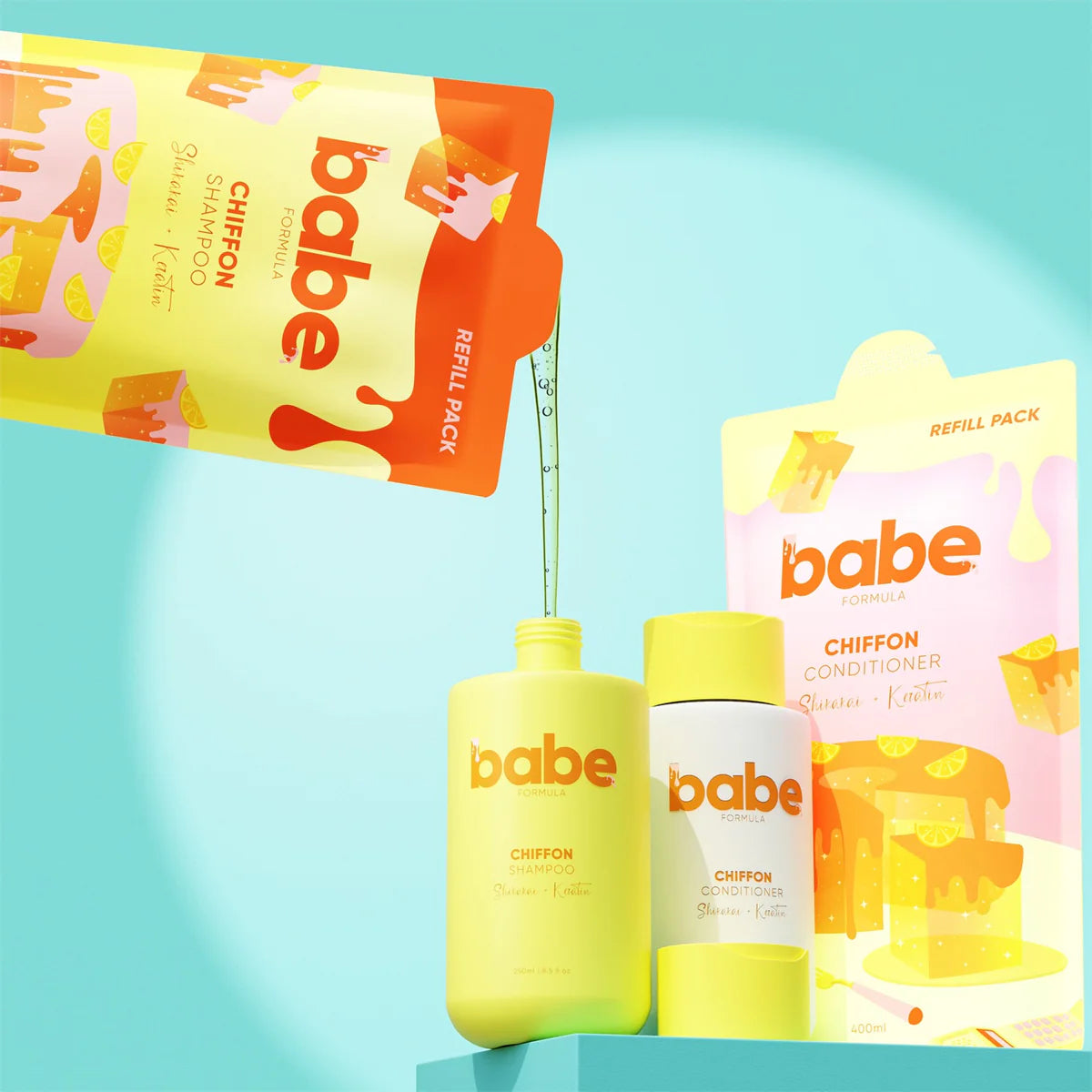 Babe Formula Chiffon Conditioner (400ml Refill Pack)