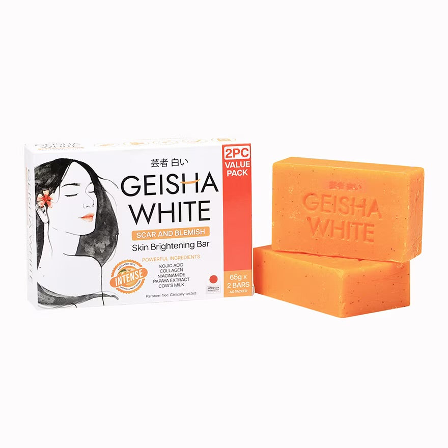 GEISHA WHITE
Geisha White Intense Bar 65g x 2