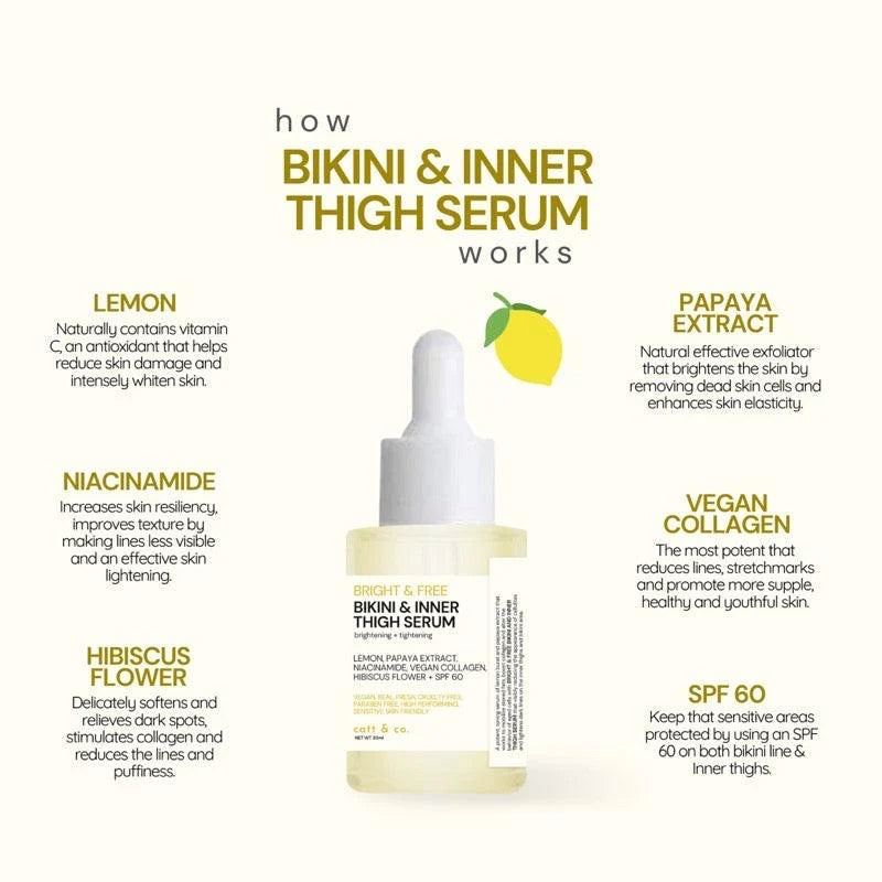 Catt & Co Bright & Free Bikini & Inner Thigh Serum 30ml