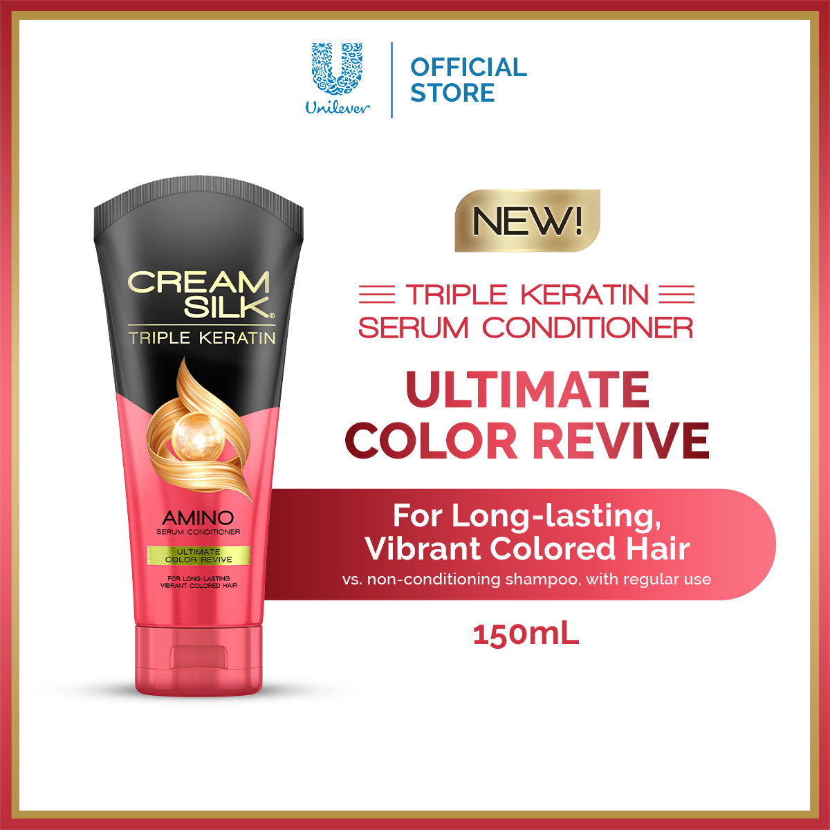 Cream Silk Triple Keratin Collagen Serum Conditioner 170ml