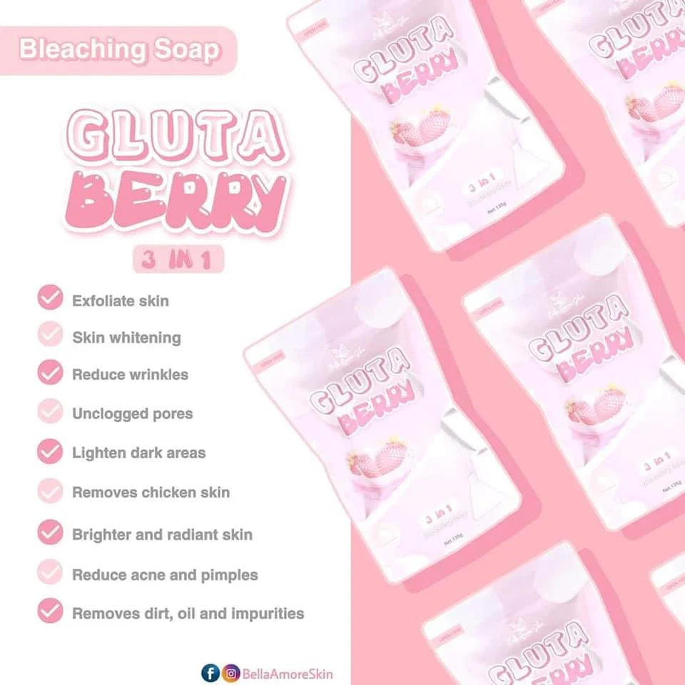 Bella Amore Skin Gluta Berry Soap 135g