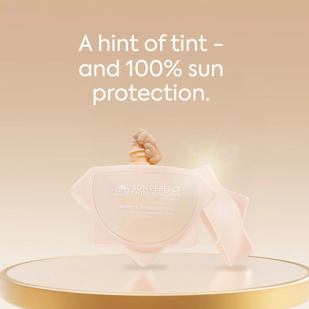 Beauty&U Hikari Premium Sun Perfect Tinted Sunscreen SPF 50 PA++++ 50ml