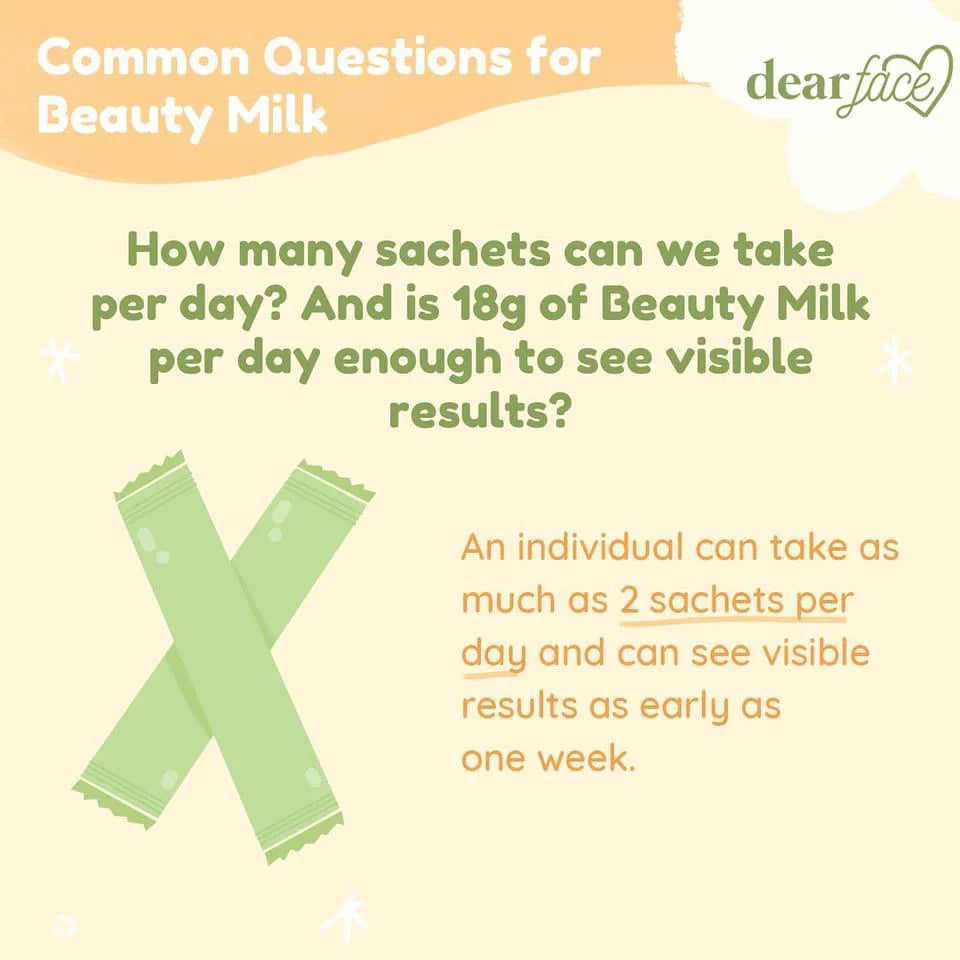 Dear Face Beauty Milk Melon Collagen Drink 210g