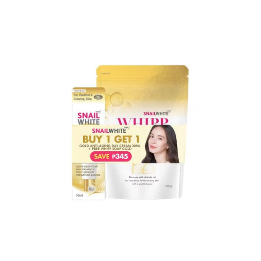 SNAILWHITE Gold Anti-aging Day Cream 30ml + Free Whipp Soap Gold 100g