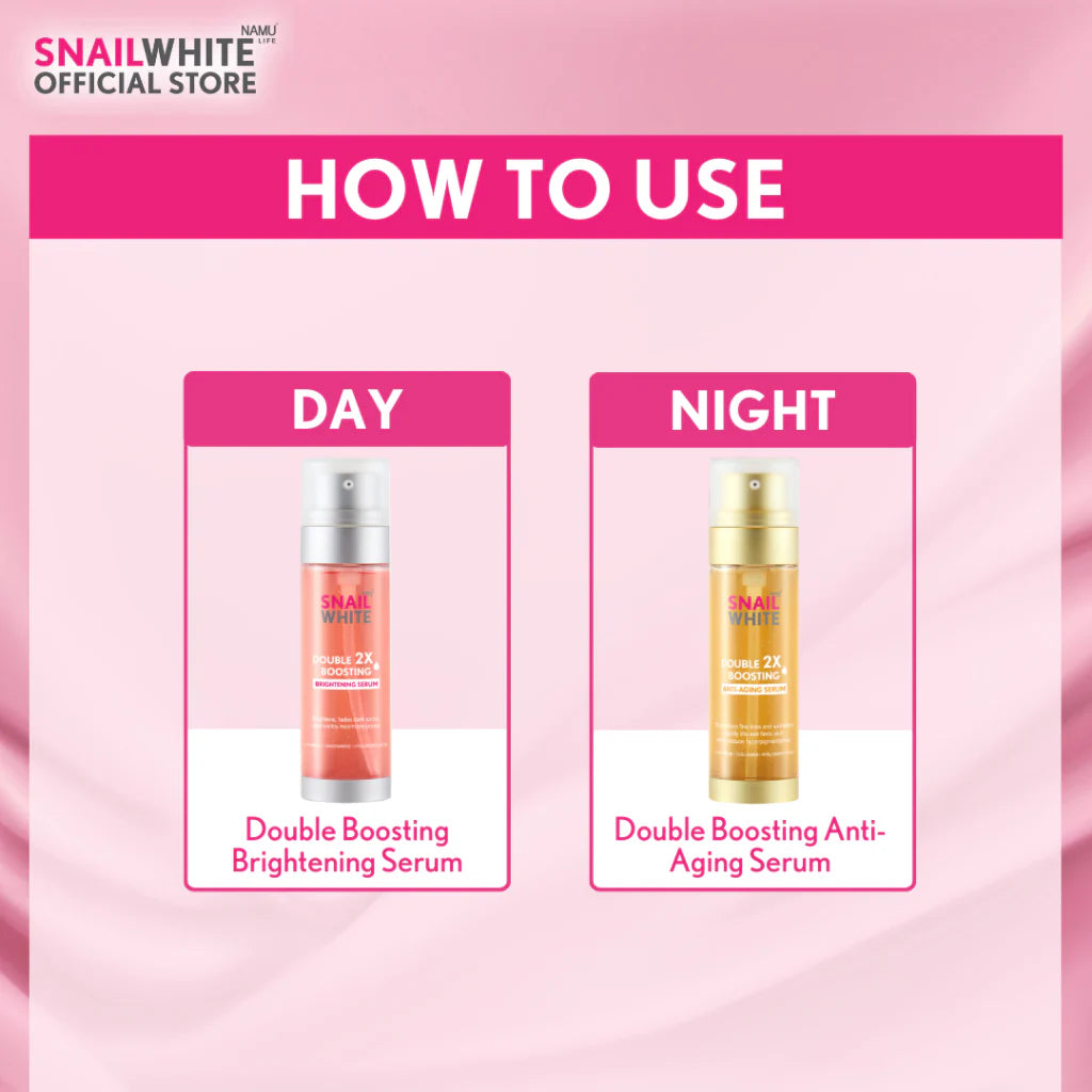 SNAILWHITE Double Boosting Anti-Aging Serum 40ml + 40ml