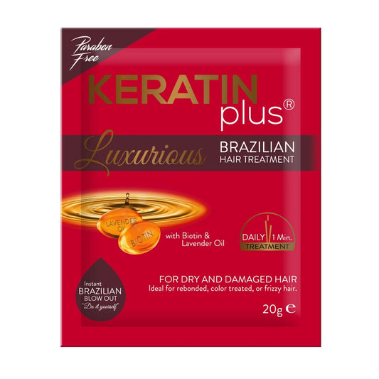 KERATIN PLUS
Luxurious Brazilian Hair Treatment 20G 12S