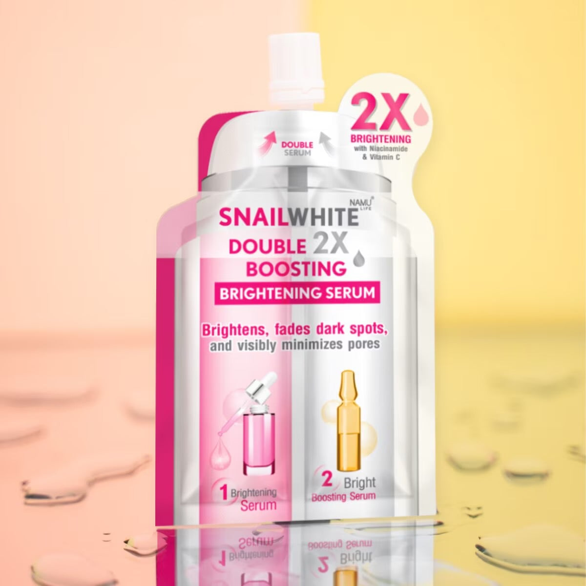 SNAILWHITE Double Boosting Brightening Serum 4ml + 4ml