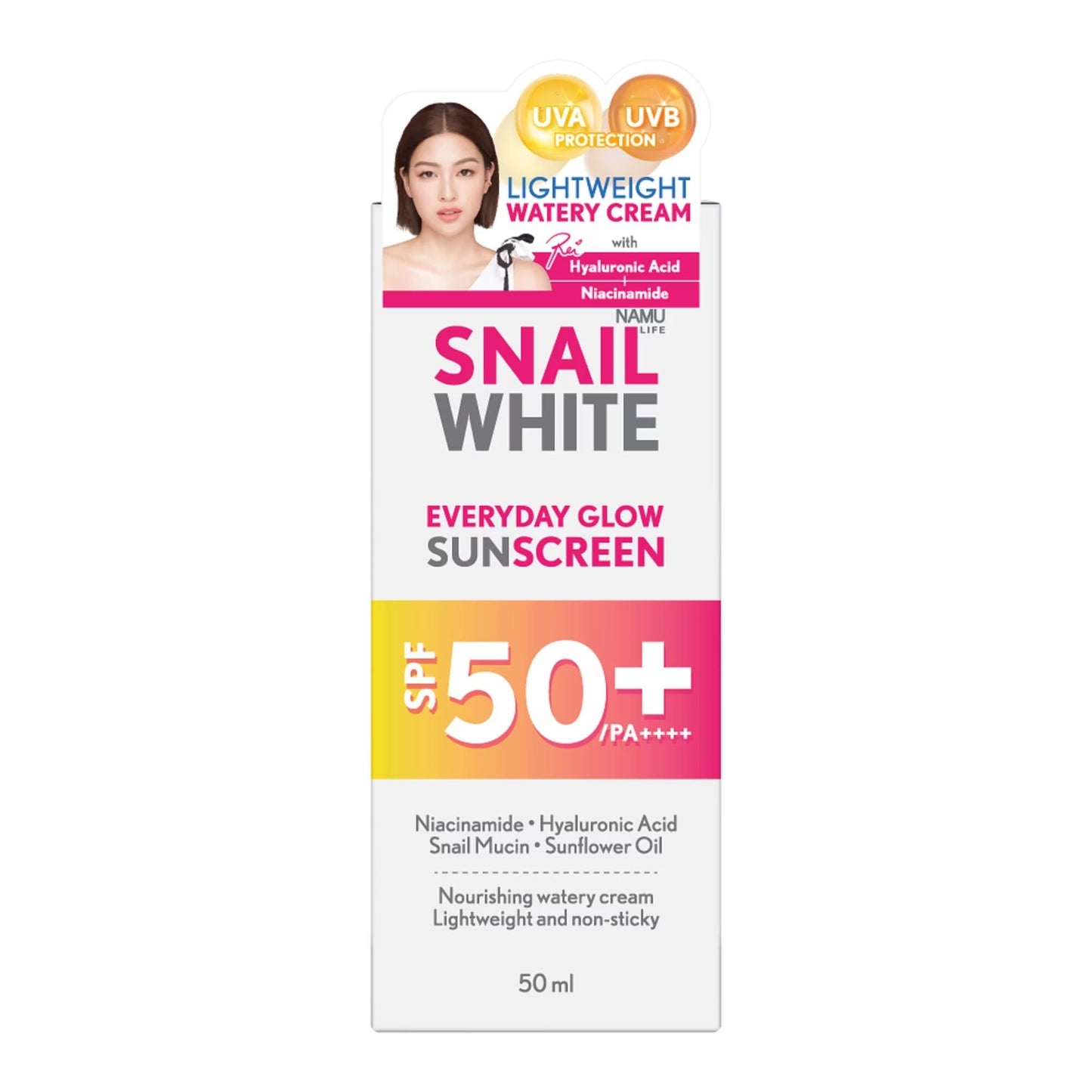 SNAILWHITE Everyday Glow Sunscreen SPF 50+/PA++++ 50ml
