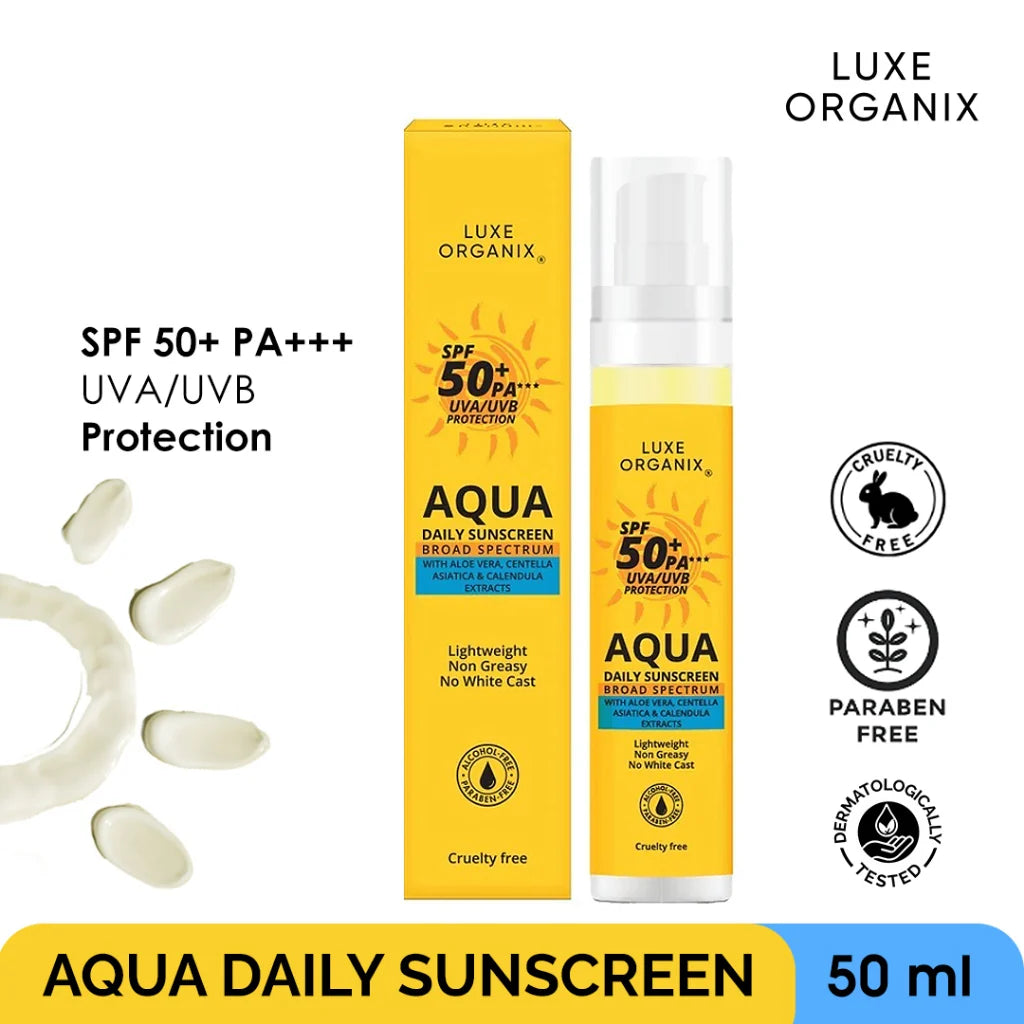 Luxe Organix Aqua Daily Sunscreen SPF50+
