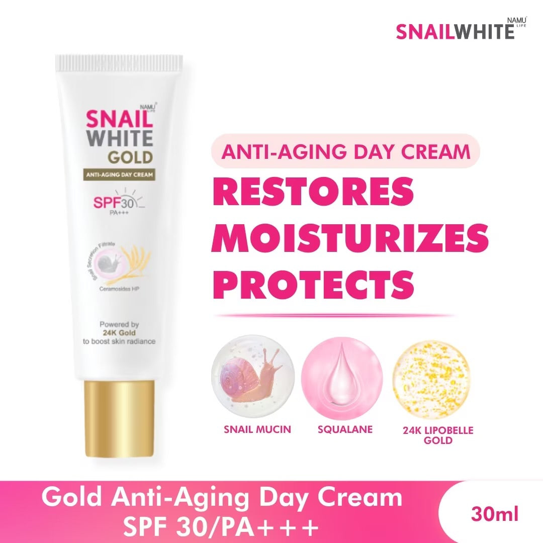 SNAILWHITE Gold Anti-Aging Day Cream SPF 30/PA+++ 30ml