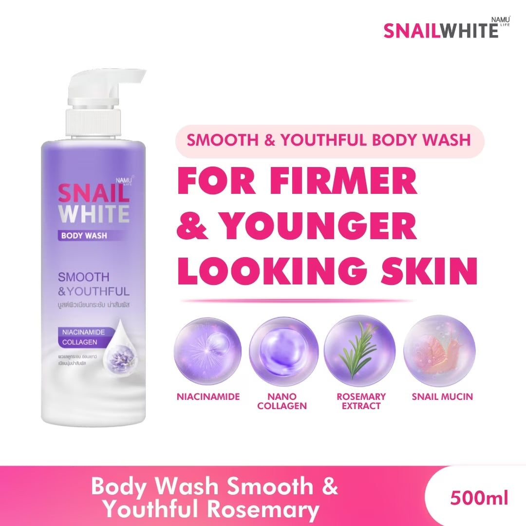 SNAILWHITE Smooth & Youthful Body Wash 500ml