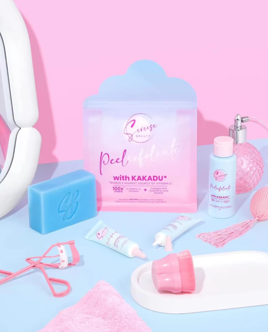 Sereese Beauty PeelExfoliate Set with Kakadu