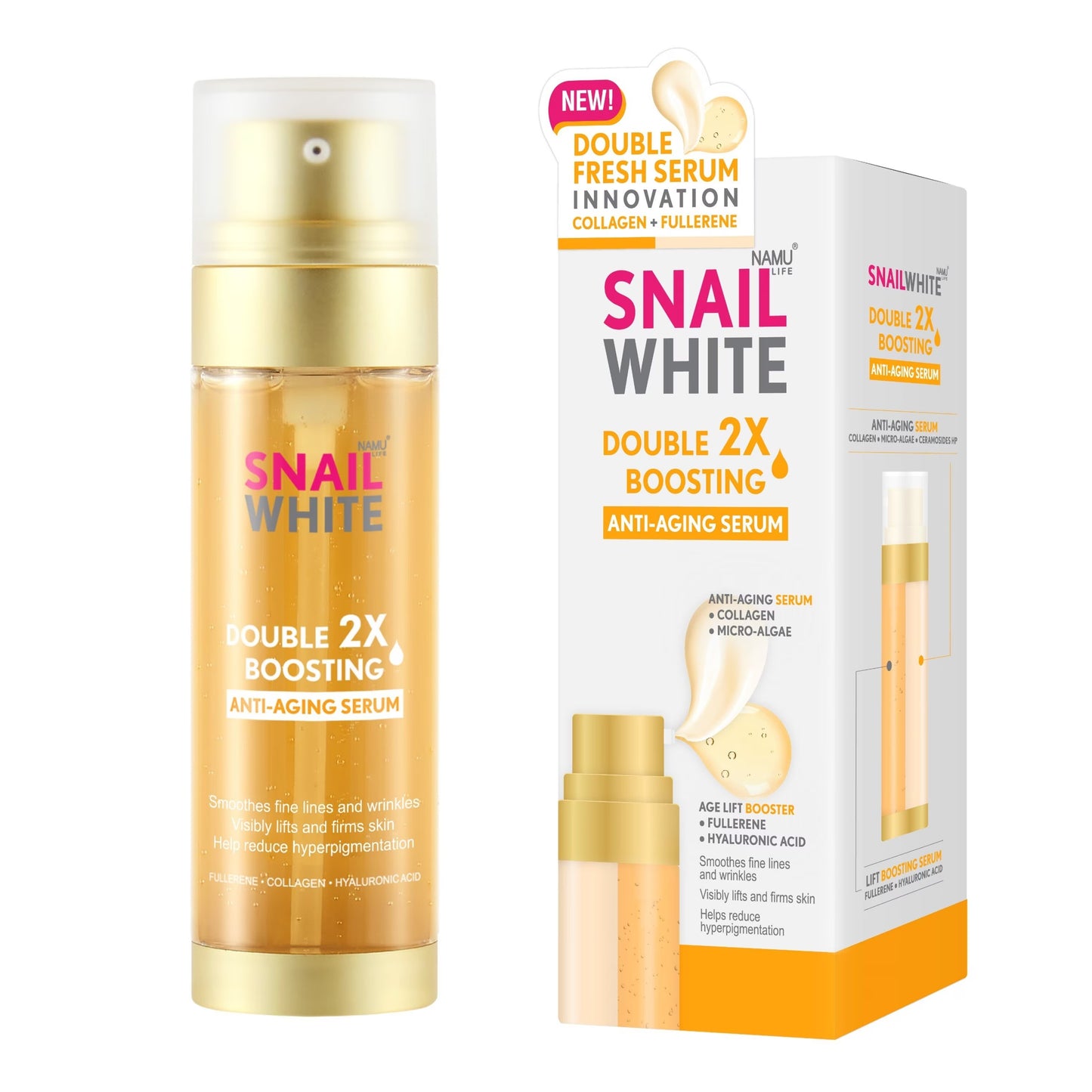 SNAILWHITE Double Boosting Anti-Aging Serum 40ml + 40ml