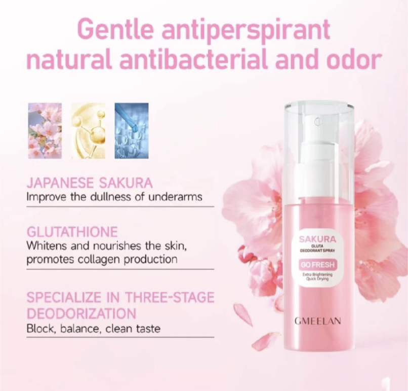 Gmeelan Sakura Gluta Deodorant Spray 50ml