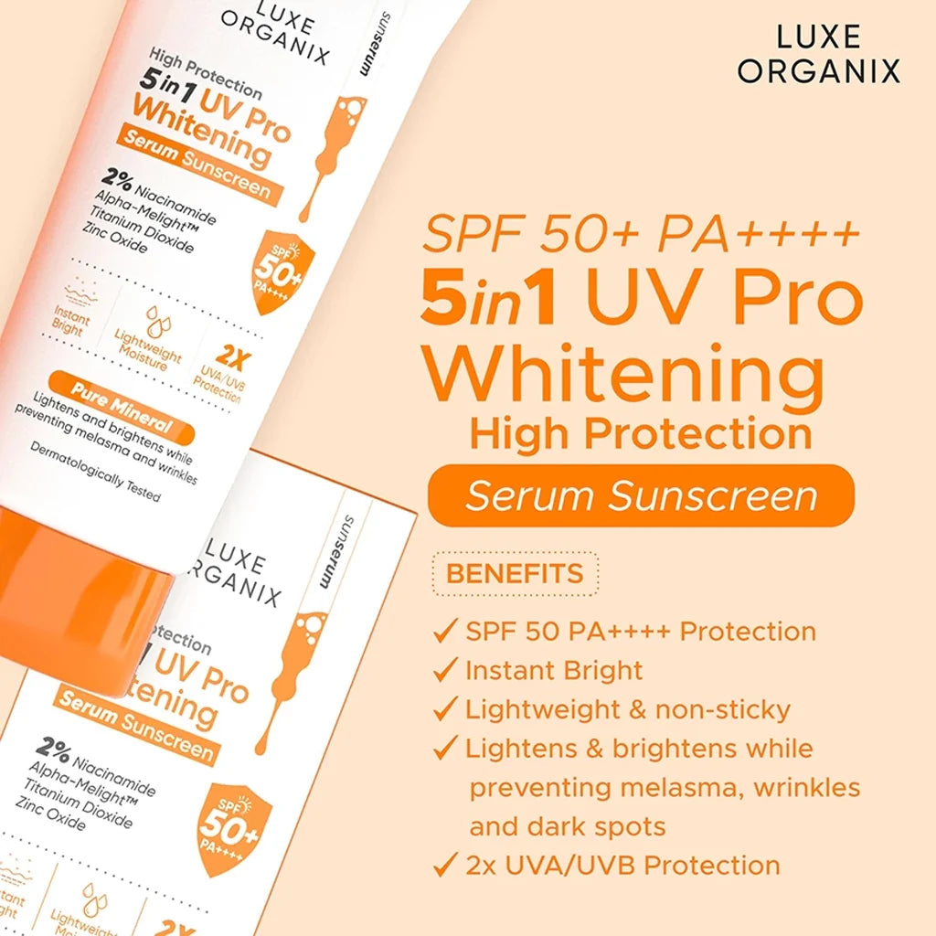 Luxe Organix High Protection UV Pro Whitening Serum Sunscreen