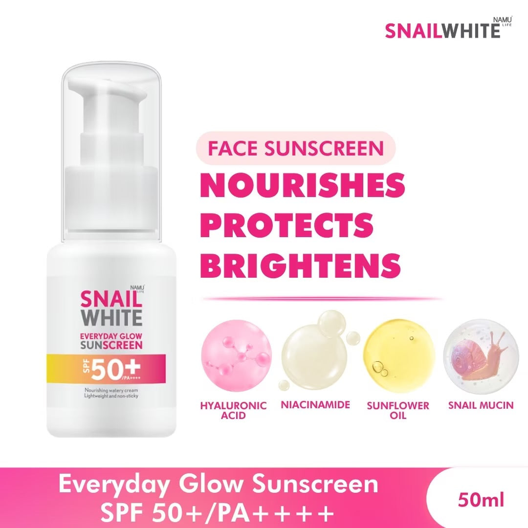 SNAILWHITE Everyday Glow Sunscreen SPF 50+/PA++++ 50ml