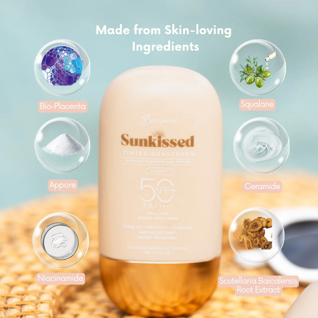 Barefaced Sunkissed Light Tinted Sunscreen SPF 50 PA ++++ 50g