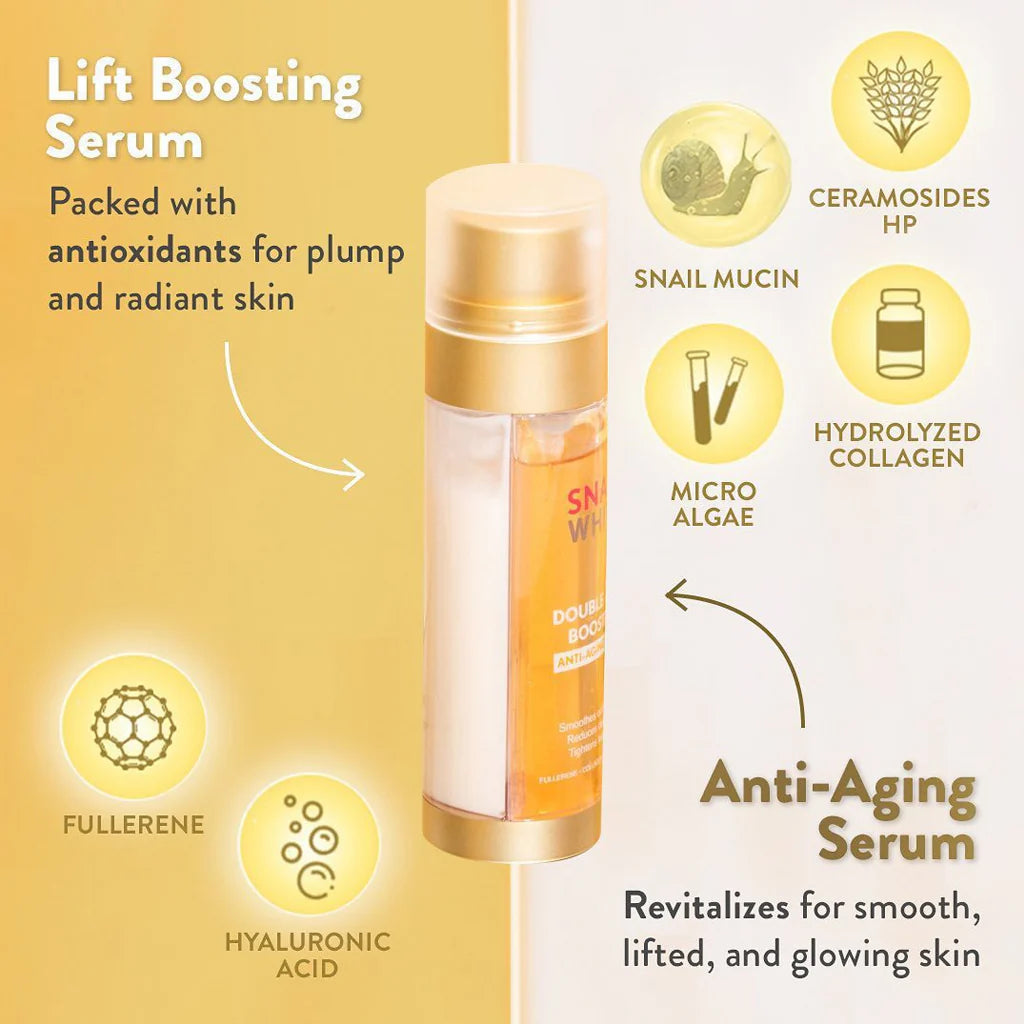 SNAILWHITE Double Boosting Anti-Aging Serum 40ml + 40ml