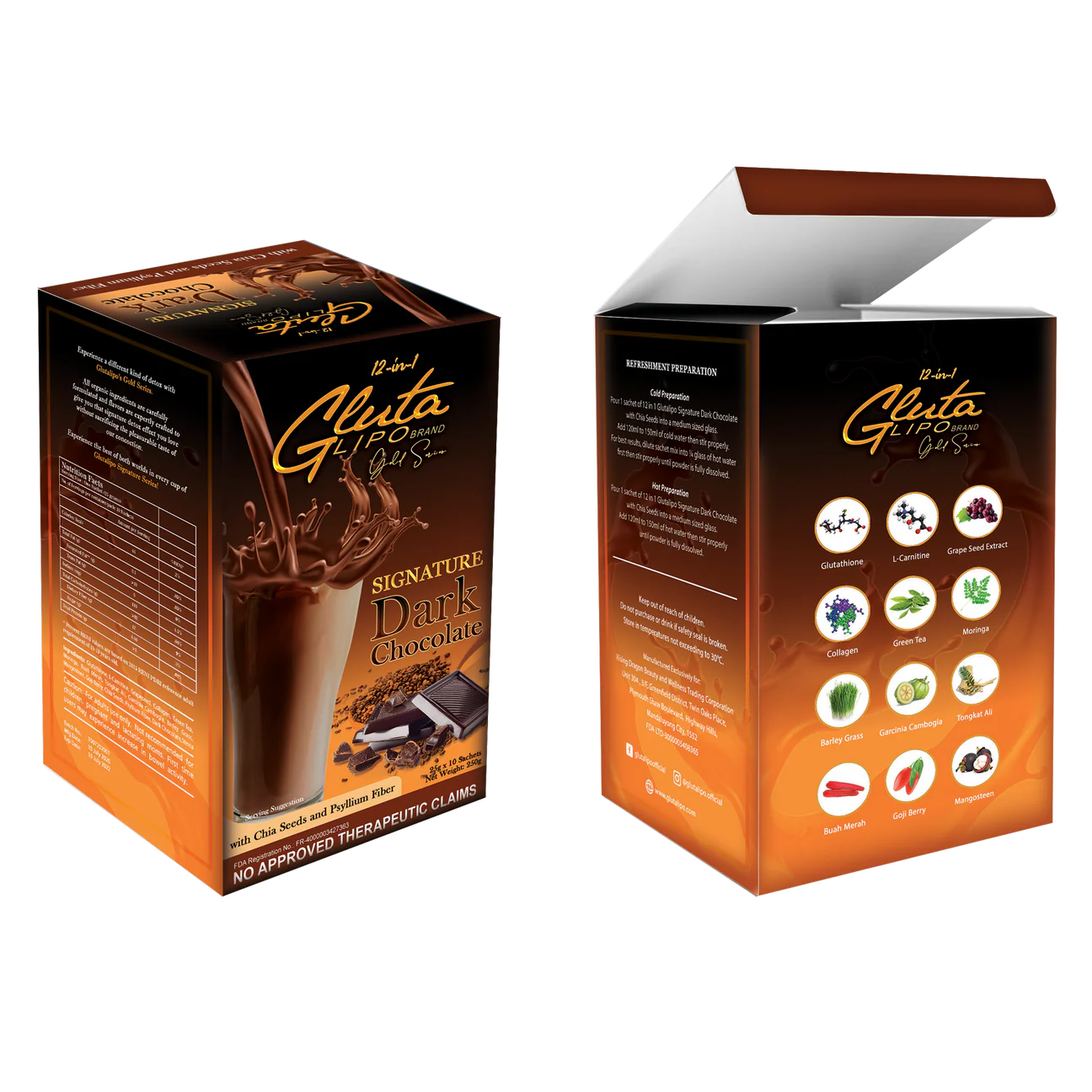 Glutalipo Gold Series Signature Dark Chocolate