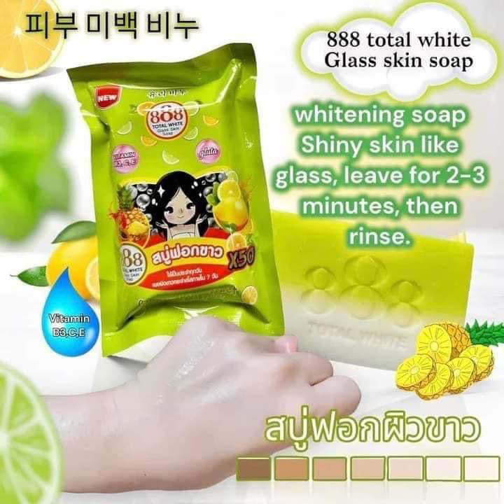 888 Total White Glass Skin Soap