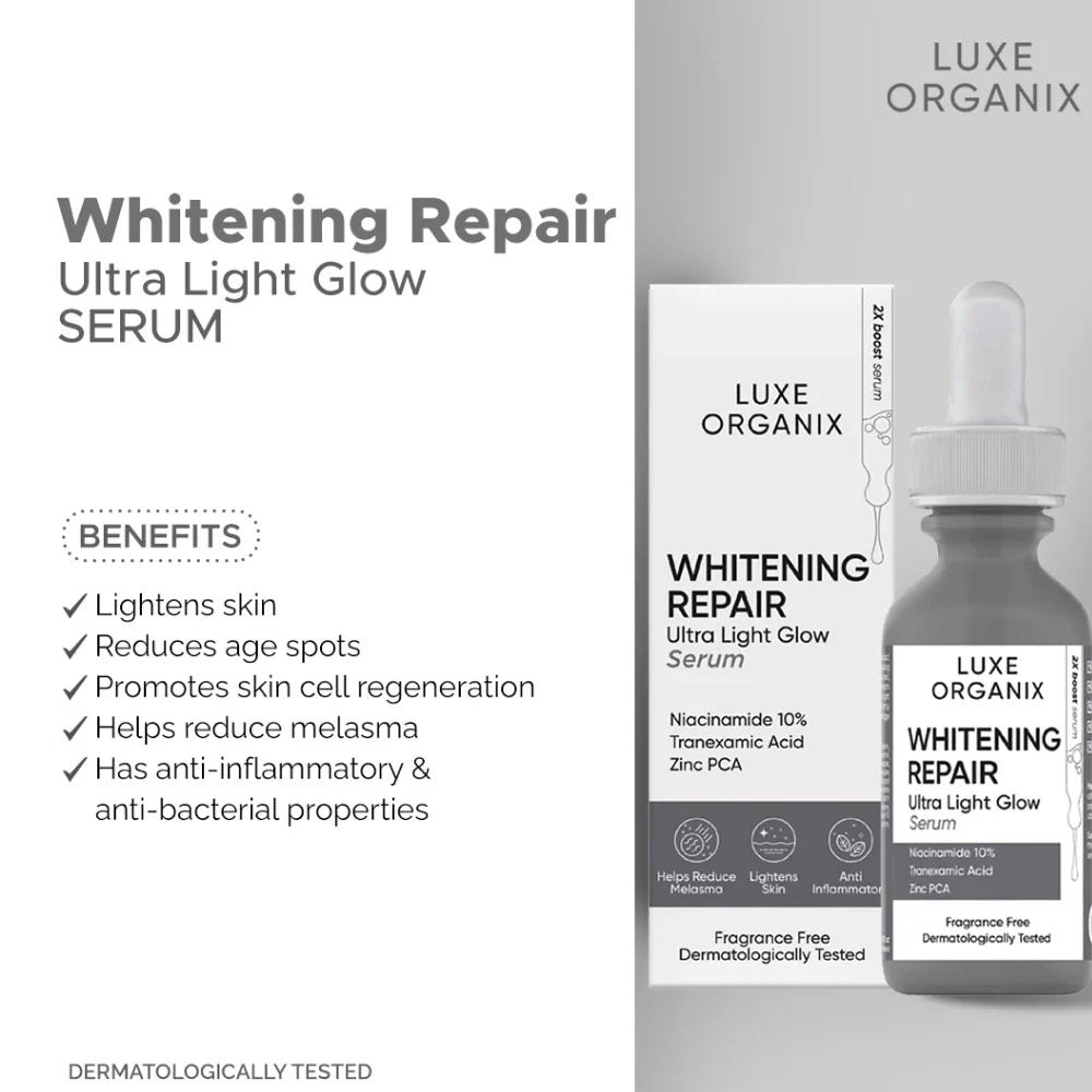 Luxe Organix Whitening Repair Ultra Light Glow Serum