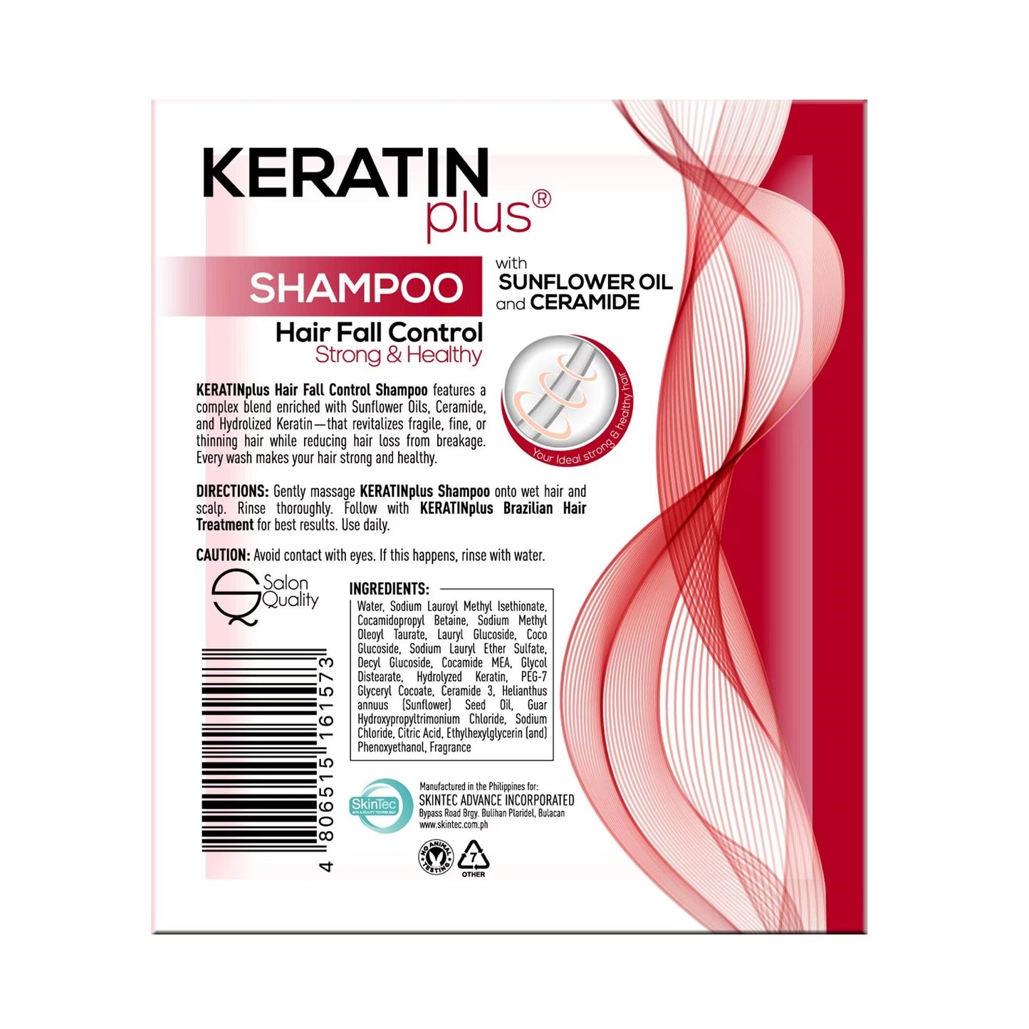 KERATIN PLUS
Shampoo Hair Fall Control 22ML 12S