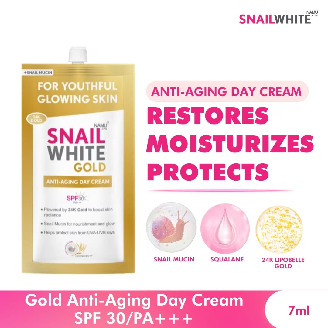 SNAILWHITE Gold Anti-Aging Day Cream SPF 30/PA+++ 7ml