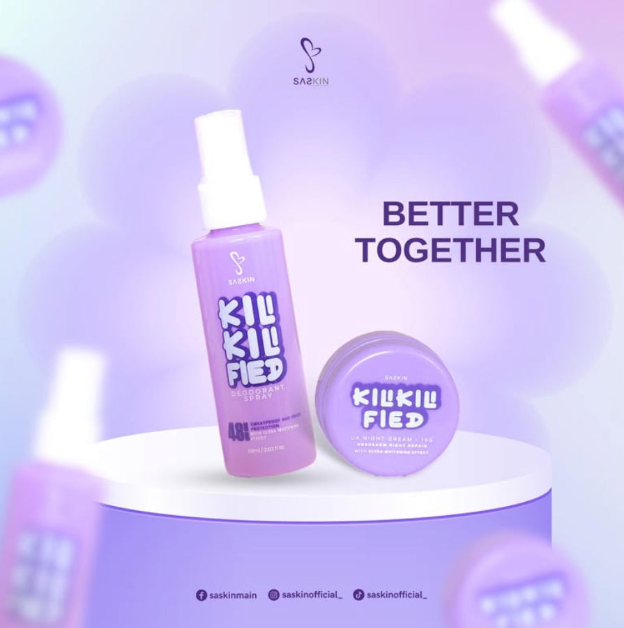 Saskin Kilikilified Spray+Cream Bundle