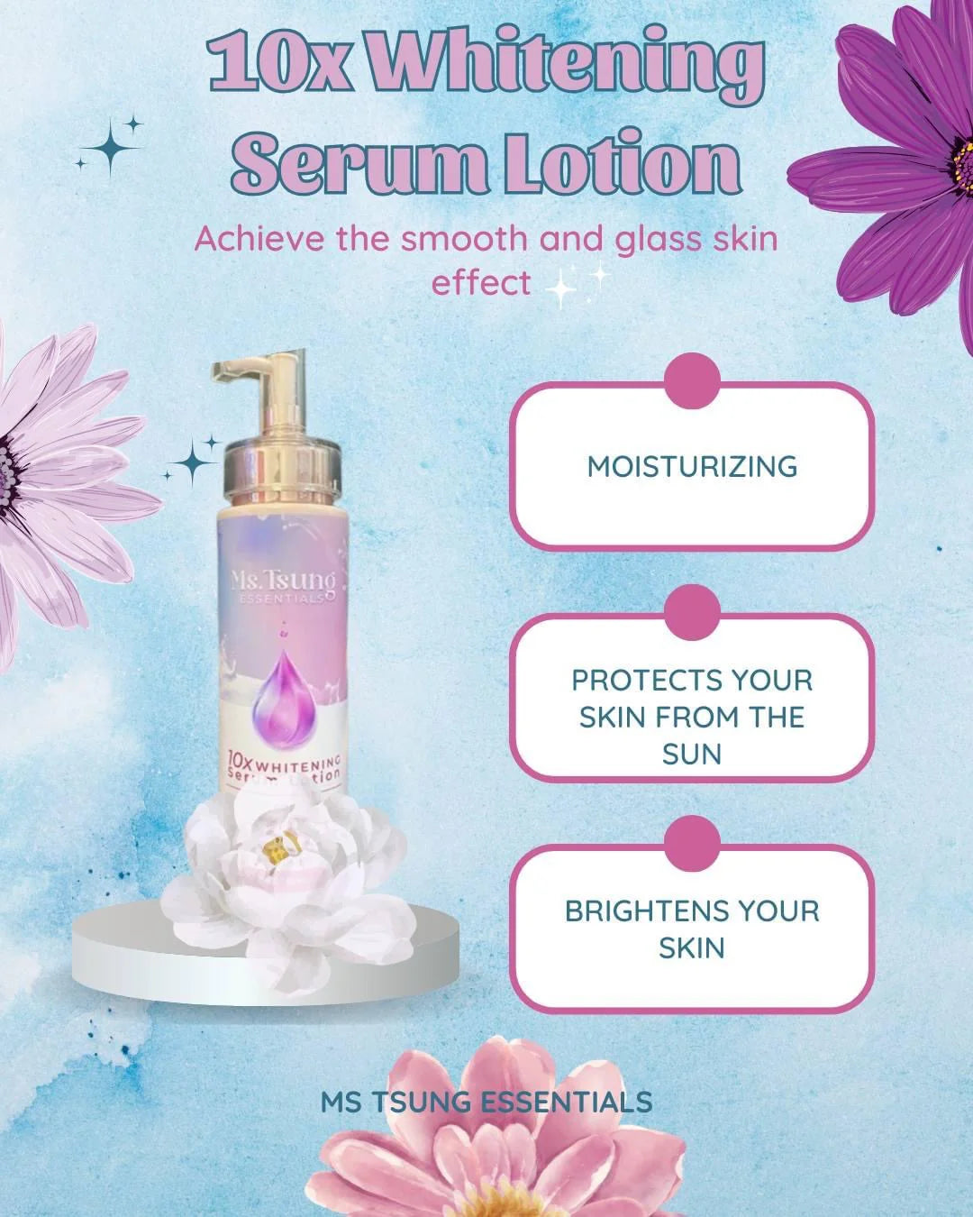 Ms Tsung Essentials 10x Whitening Serum Lotion SPF 30 PA +++