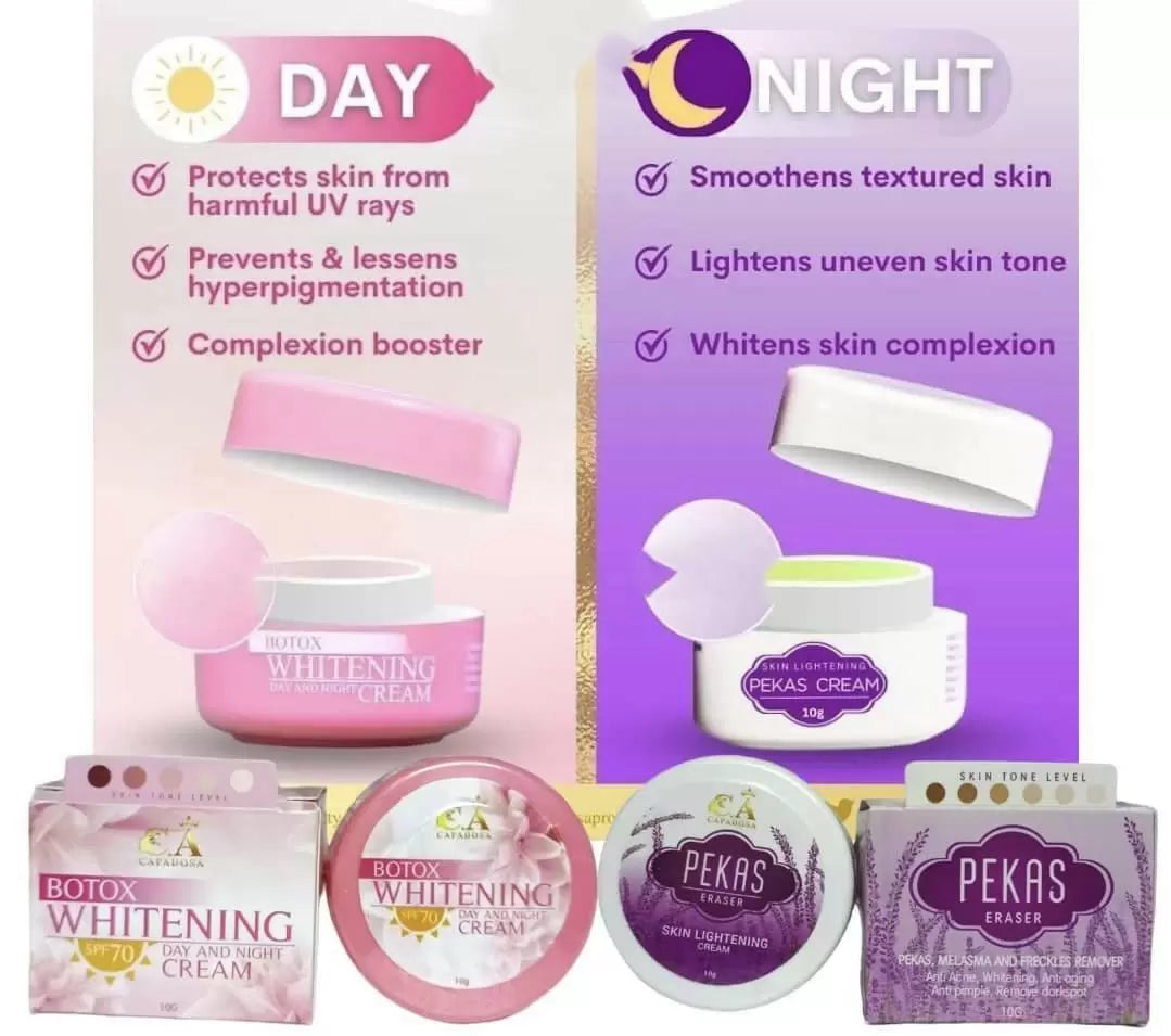 Capadosa Pekas Eraser and Botox Whitening Day & Night Cream (10gm)