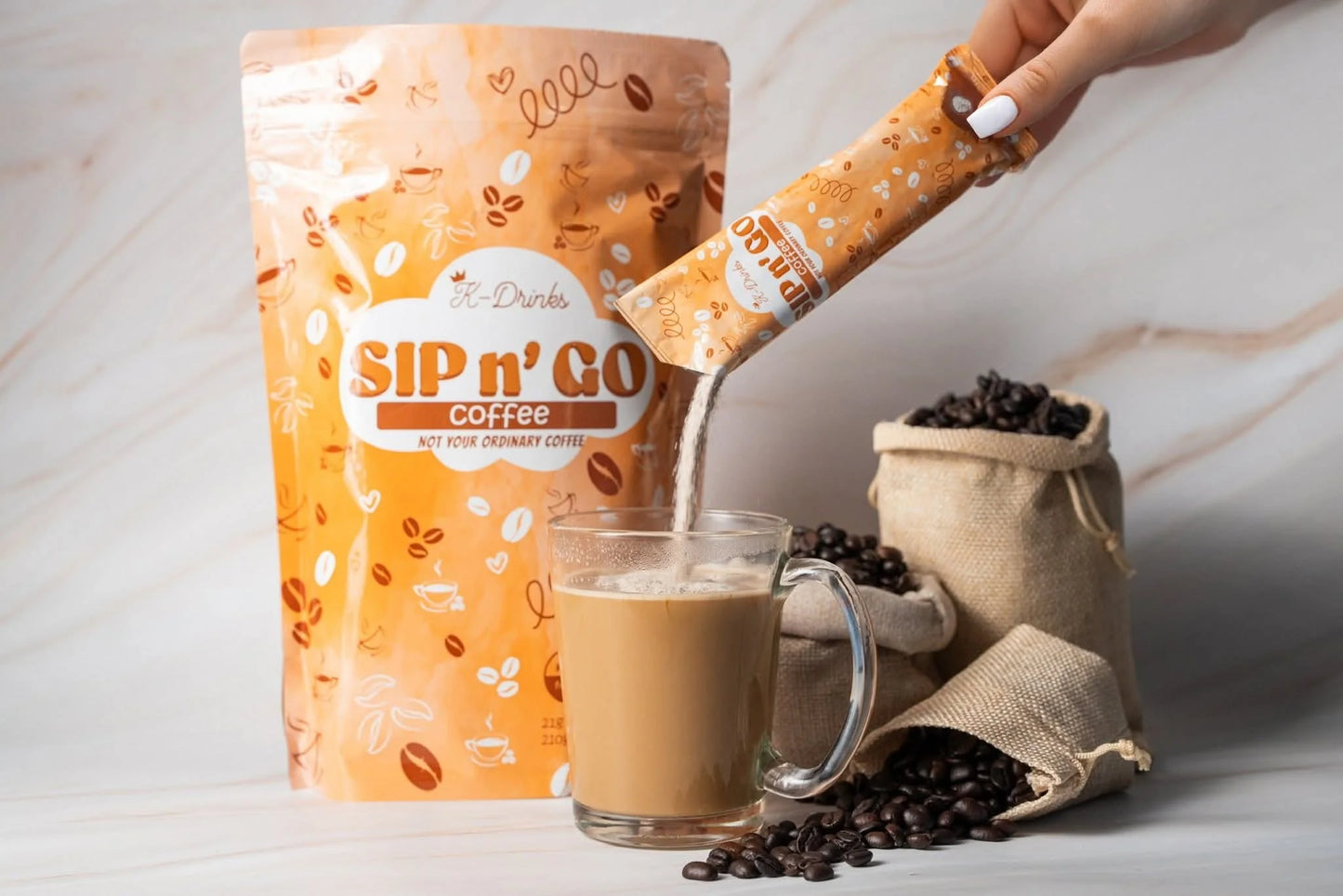 K-Beauty Sip N Go Coffee 10 Sachets