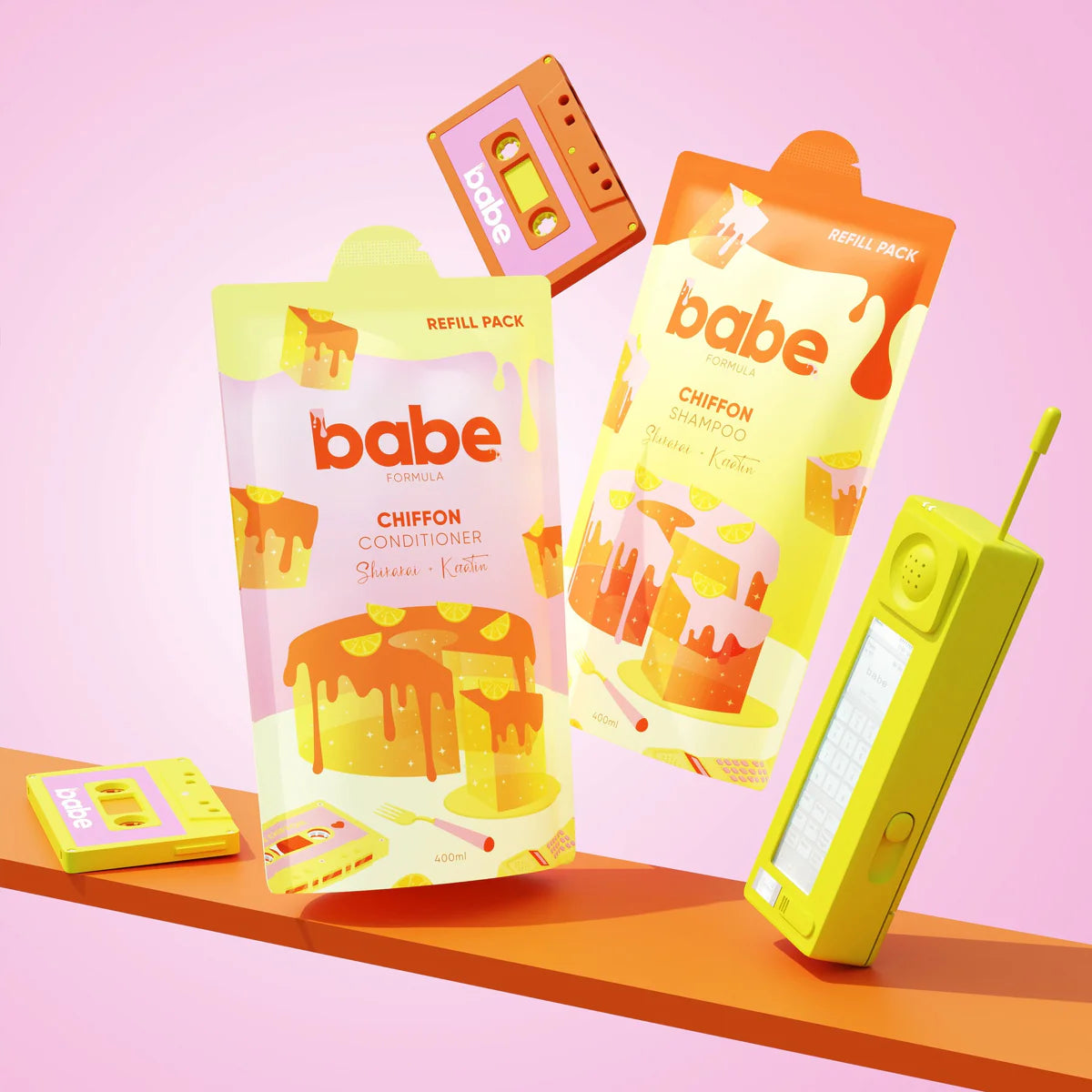 Babe Formula Chiffon Shampoo (400ml Refill Pack)
