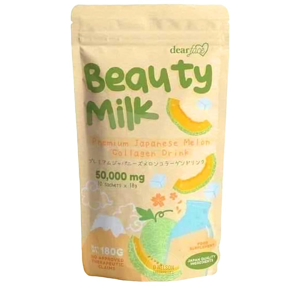 Dear Face Beauty Milk Melon Collagen Drink 210g