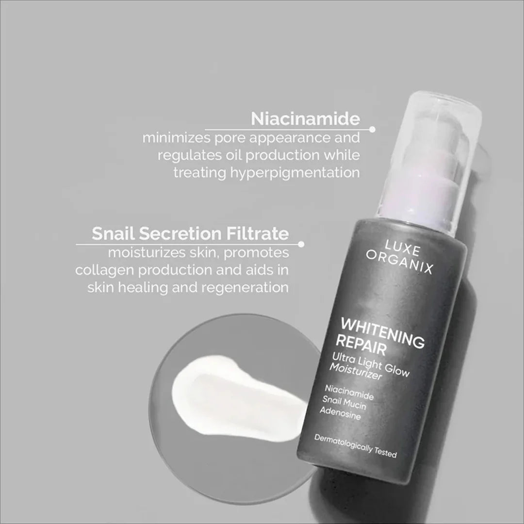 Luxe Organix Whitening Repair Ultra Light Glow Moisturizer