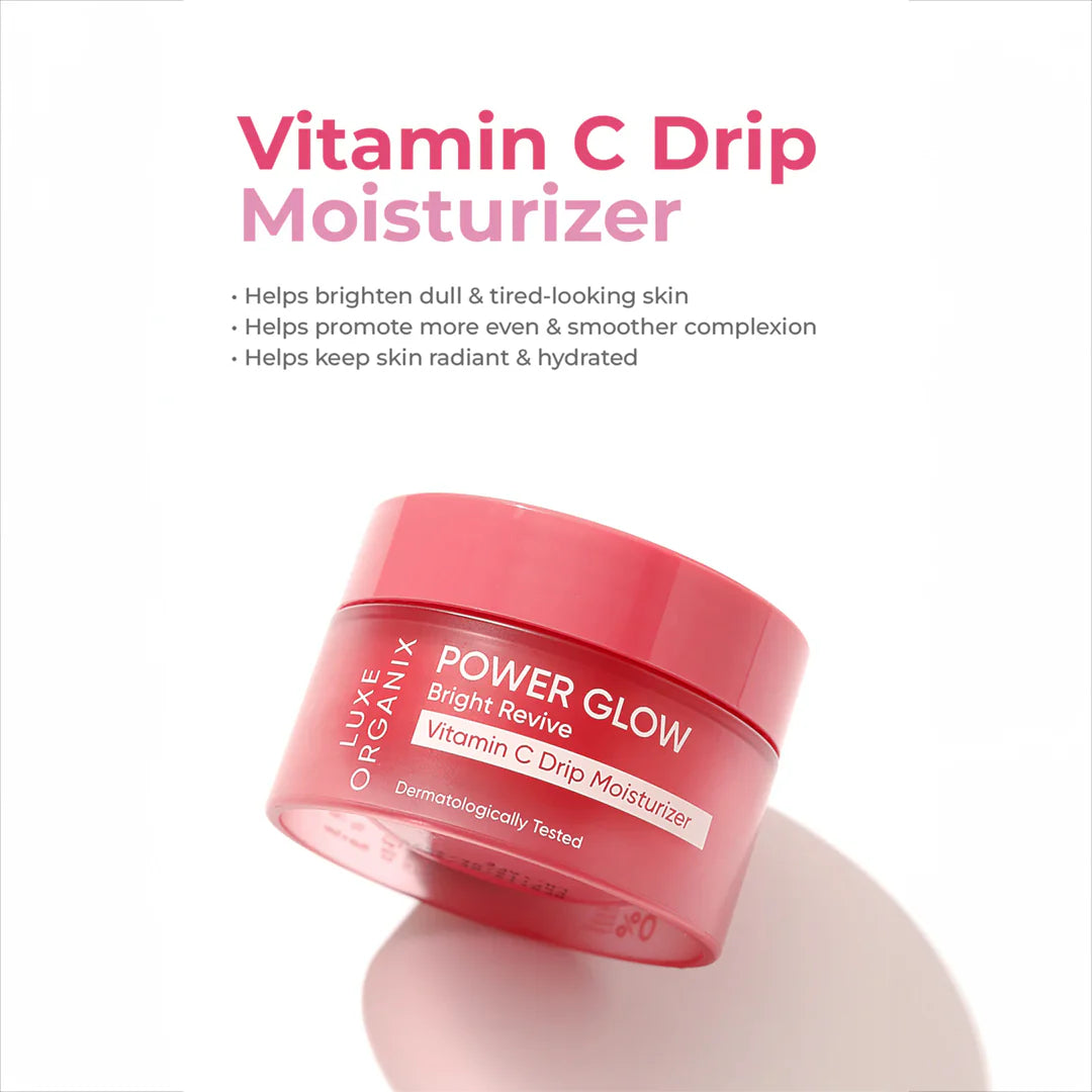 Luxe Organix Power Glow Bright Revive Vitamin C Drip Moisturizer