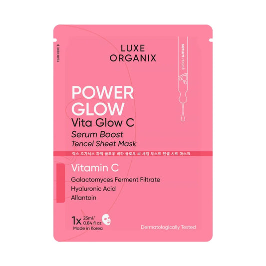 Luxe Organix Power Glow Serum Boost Sheet Mask