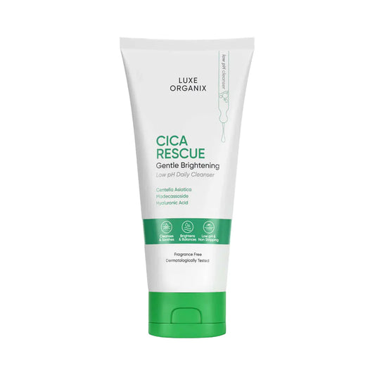 Luxe Organix Cica Rescue Gentle Brightening Low pH Daily Cleanser