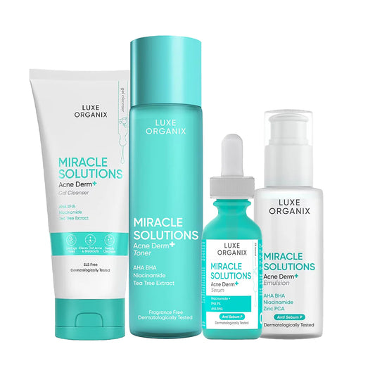 Luxe Organix Miracle Solutions Acne Derm+ Bundle