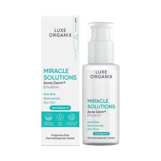Luxe Organix Miracle Solutions AHA/BHA Acne Derm+ Emulsion