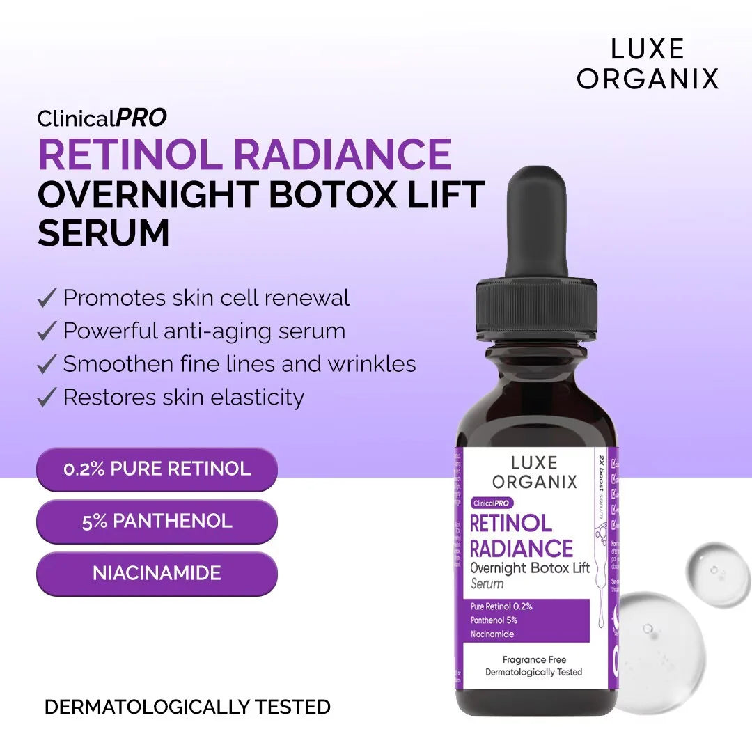 Luxe Organix Clinical Pro Retinol Radiance Serum