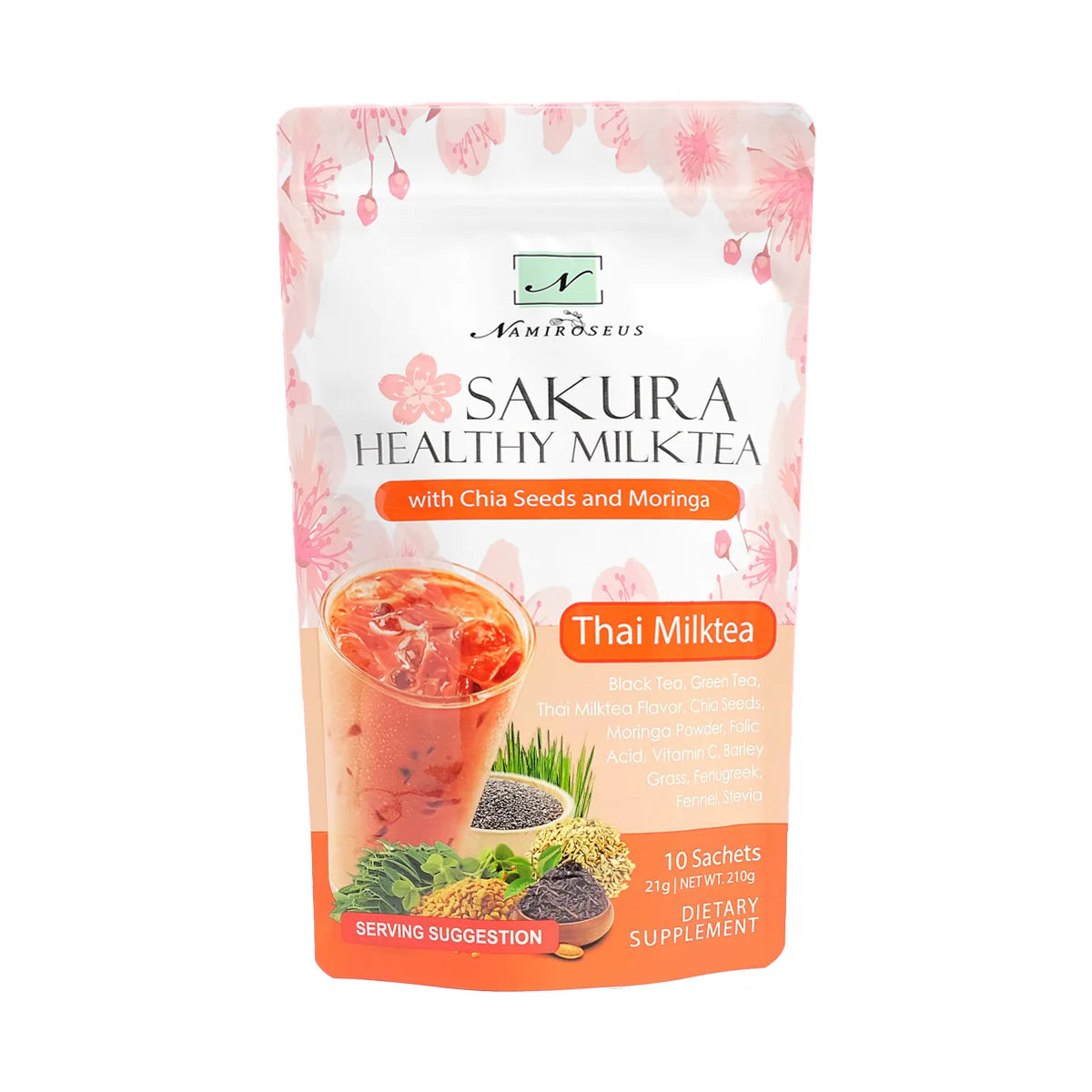 Namiroseus Sakura Healthy Thai Milk Tea