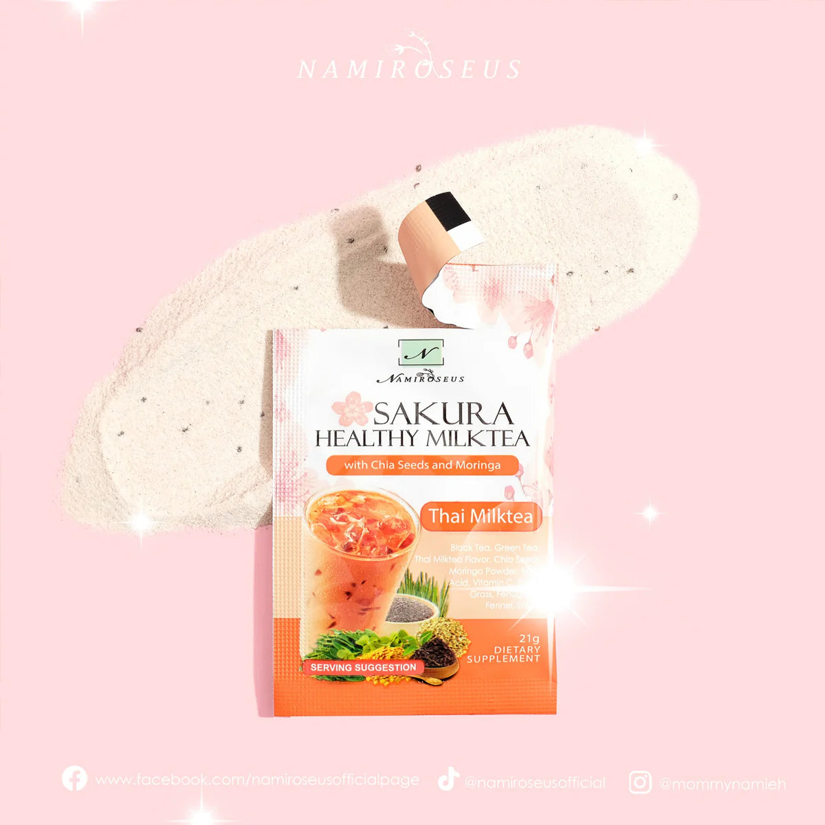 Namiroseus Sakura Healthy Thai Milk Tea