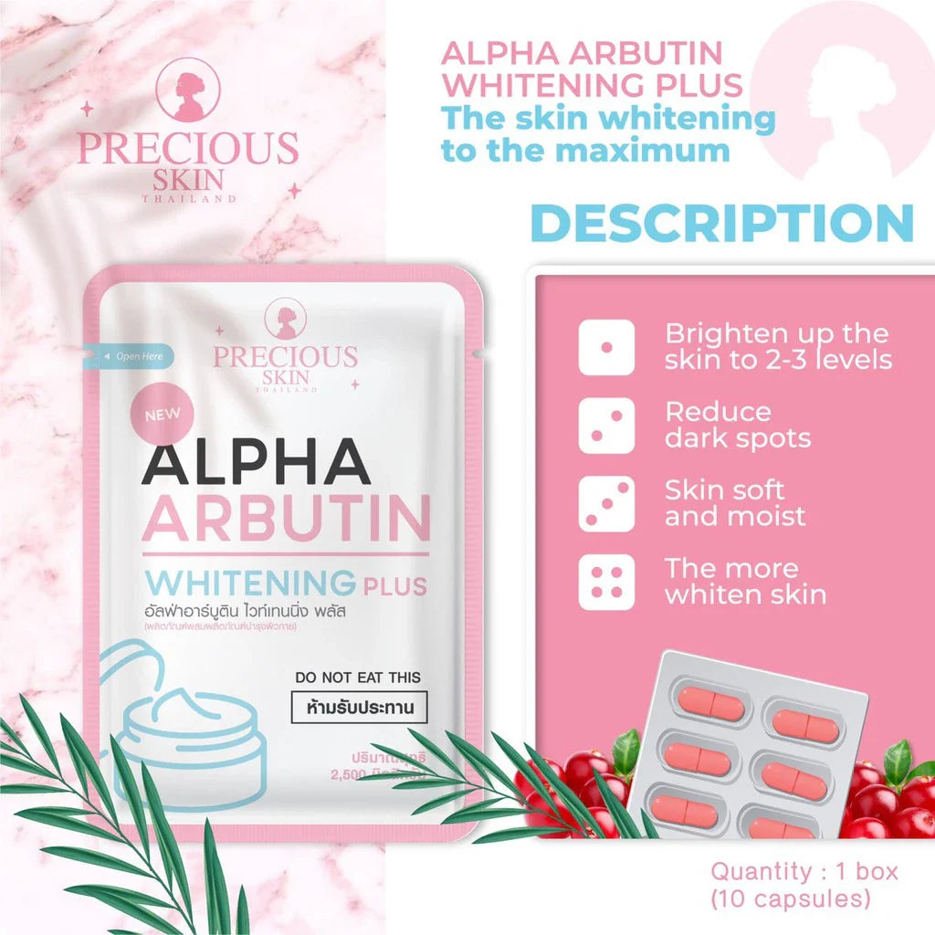 Precious Skin Alpha Arbutin 3 Plus Collagen Whitening Capsule