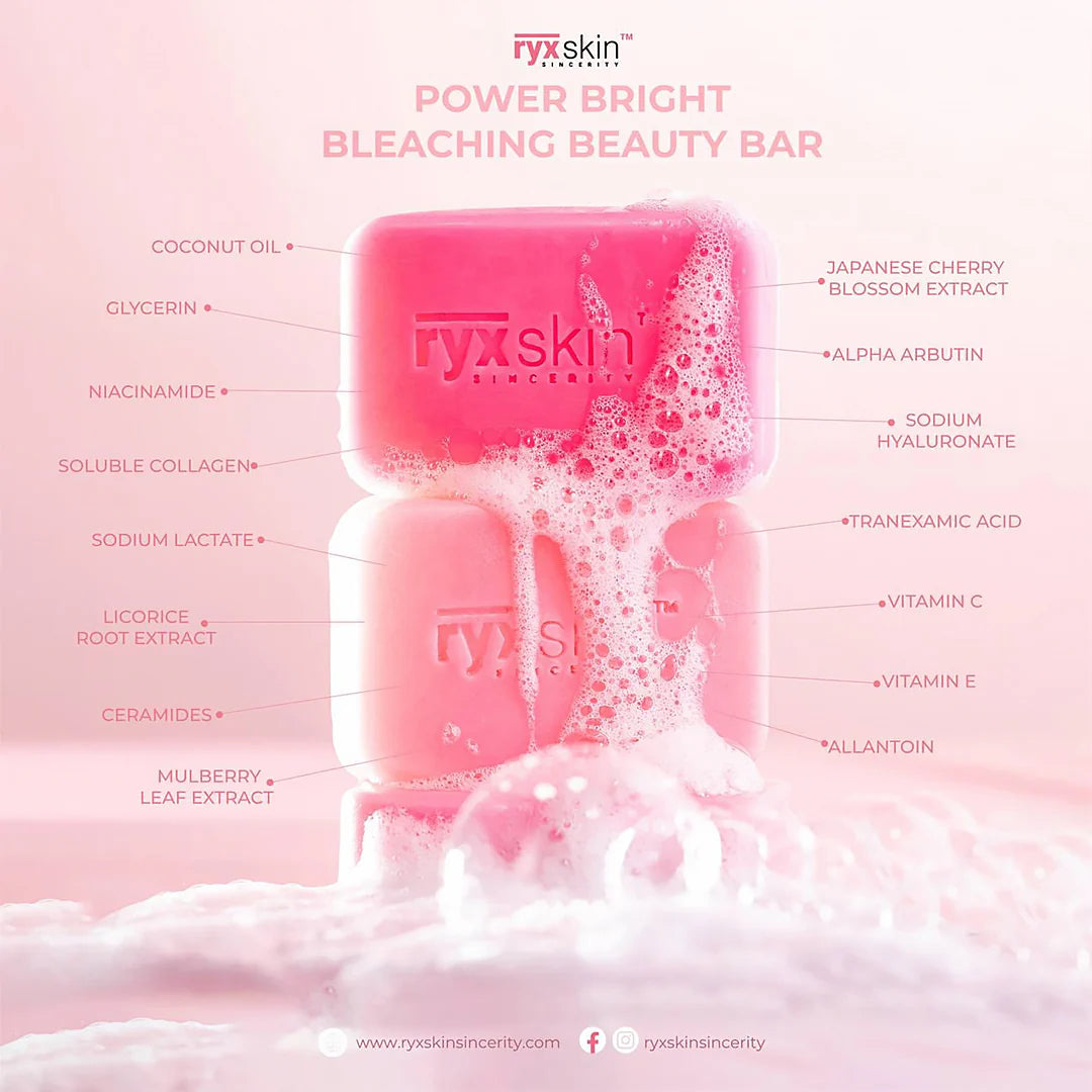 RYX Skin Power Bright Bleaching Whipped Beauty Bar (5 x 70g)