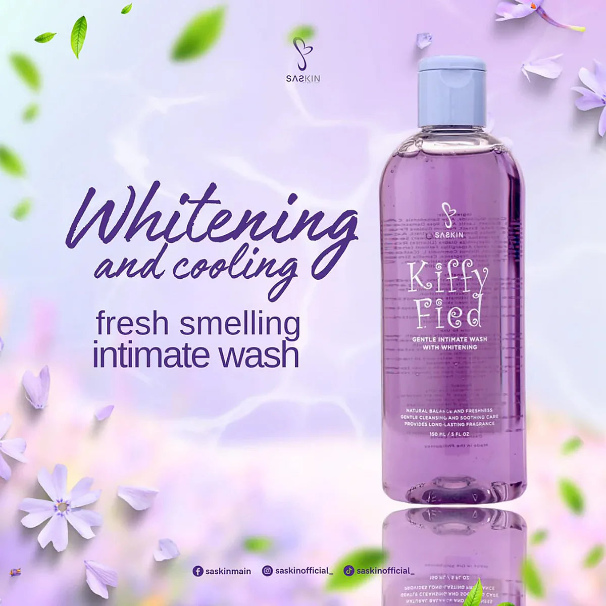 Saskin Kiffy Fied Gentle Wash with Whitening Intimate Wash