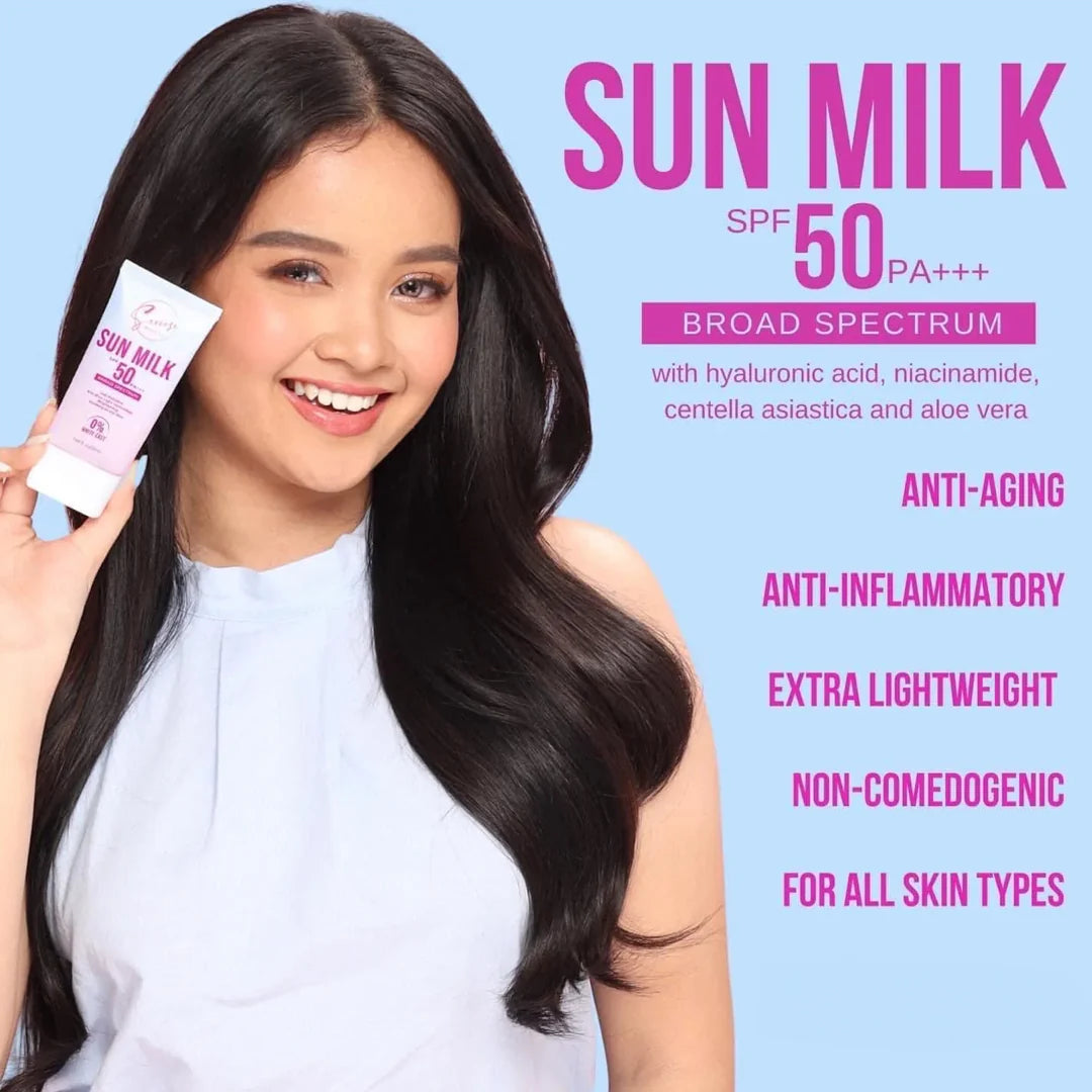 Sereese Beauty Sun Milk SPF50 PA+++ 0% White Cast