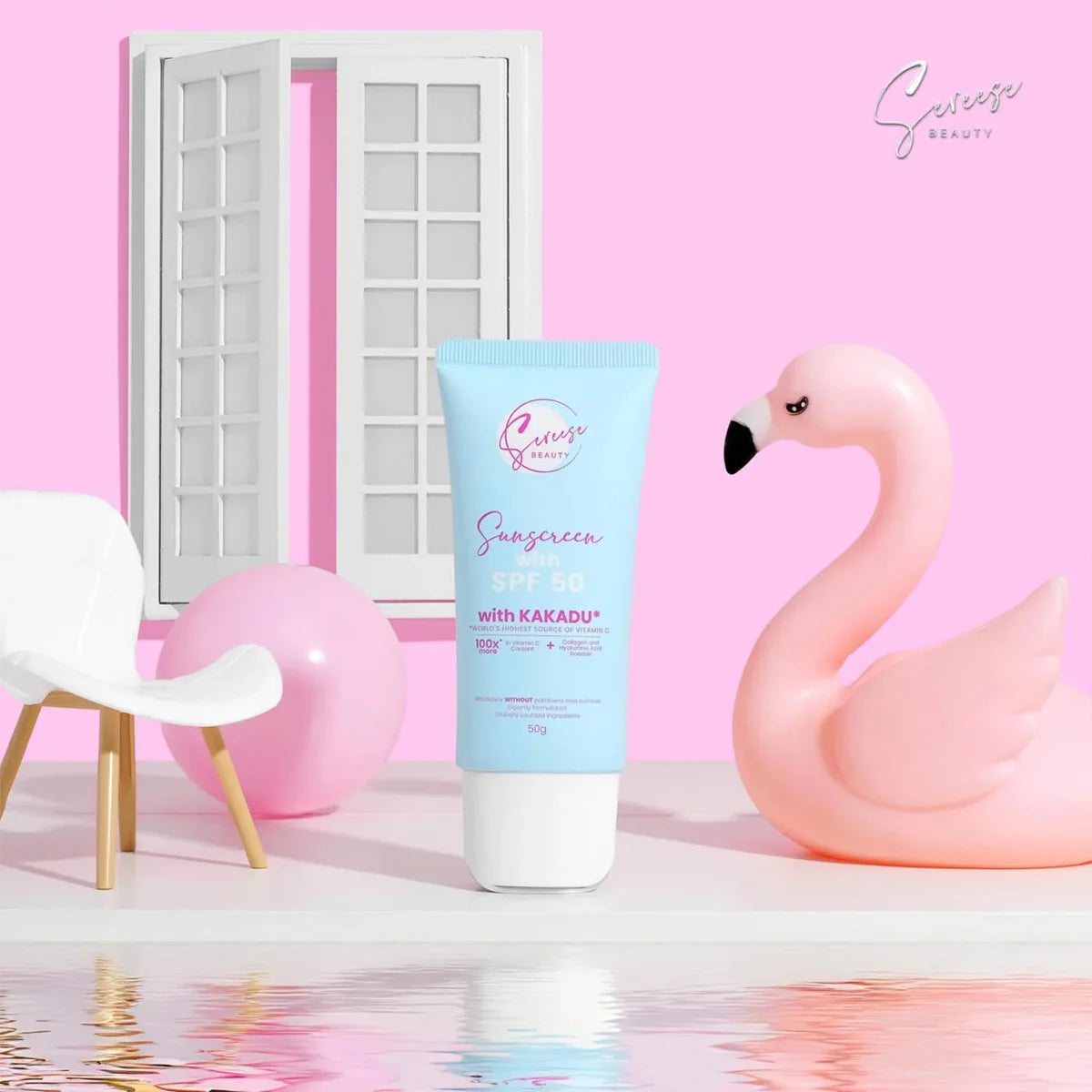 Sereese Beauty Sunscreen SPF 50 with Kakadu